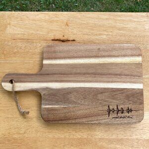 Grateful, Thankful, Blessed Soundwave Cutting Board